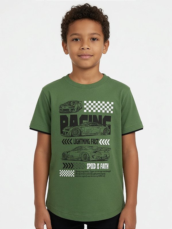 Camisa de Malha Manga Curta Velocidade