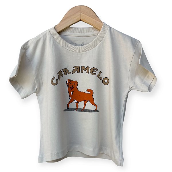 T-shirts Feminina Cachorrinho Caramelo