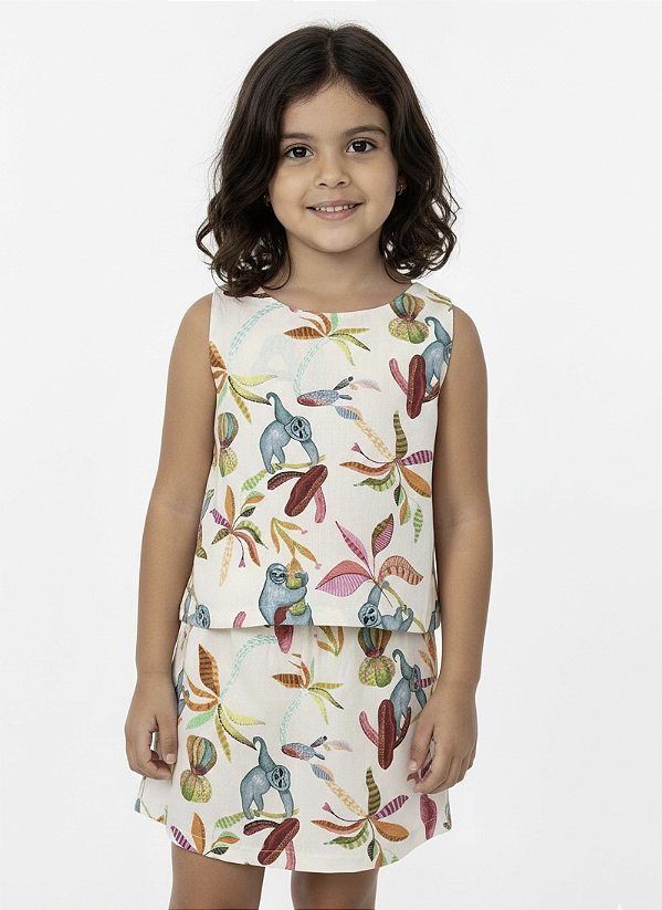 Conjunto de Viscose com short-saia Zool