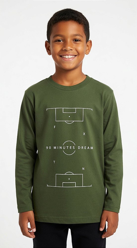 Camisa de Malha Manga Longa Campo