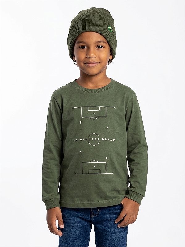 Camisa de Malha Manga Longa Campo