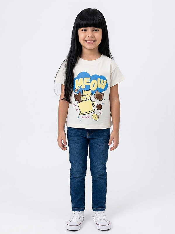 T-shirts Feminina Gato