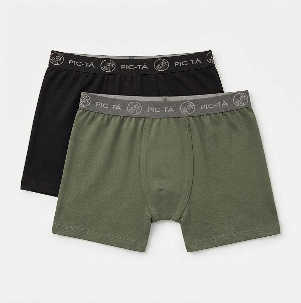 Kit Cueca Box (2 unidades por kit) Cores sortidas 14 anos