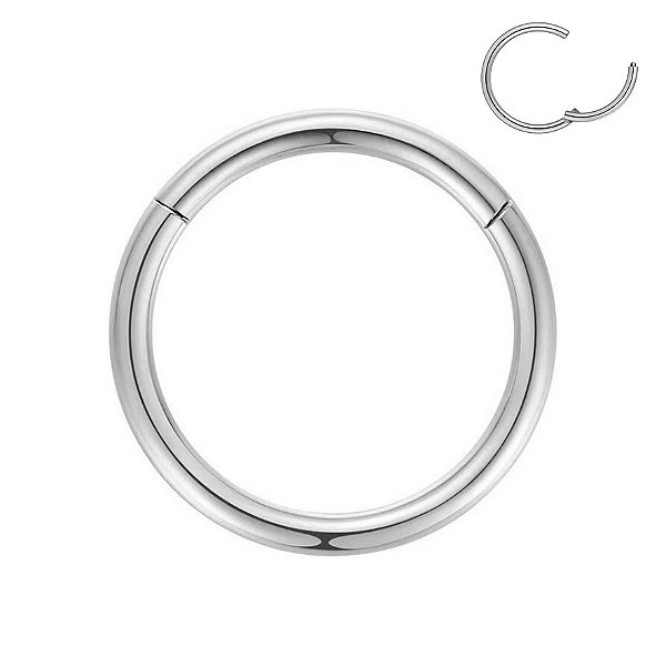 Argola Articulada Clicker de Titânio