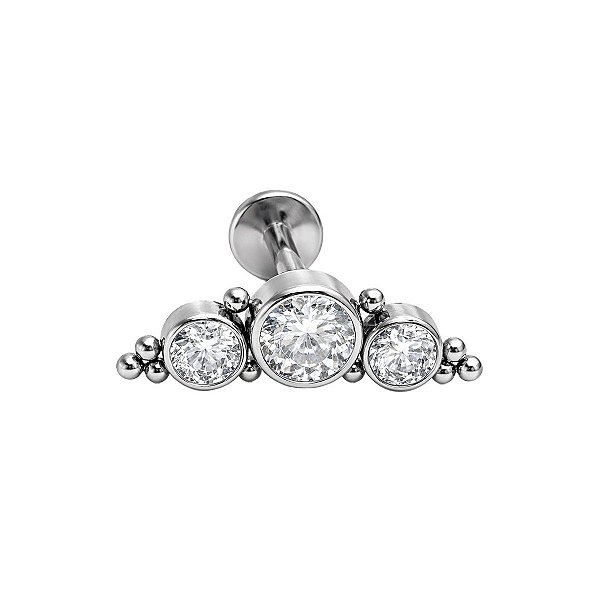 Cluster Indiano de Zircônias Labret de Titânio