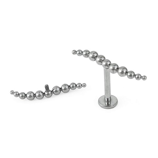 Cluster Beads Ondulado de Titânio