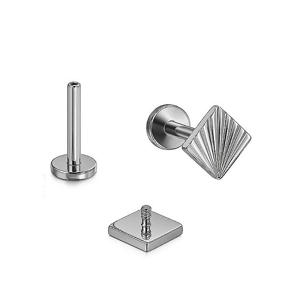 Losango Spectrum Labret de Titânio