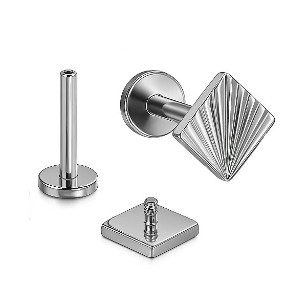 Losango Spectrum Labret de Titânio
