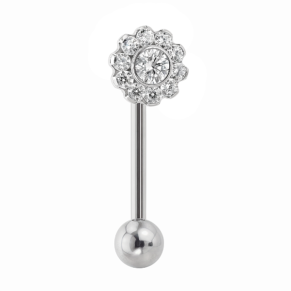 Cristina de Titânio Sol de Beads com Zircônia