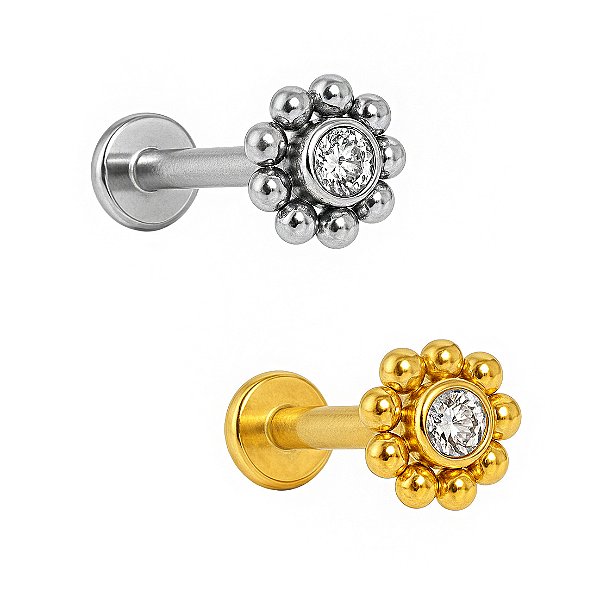 Mini Sol Labret de Titânio