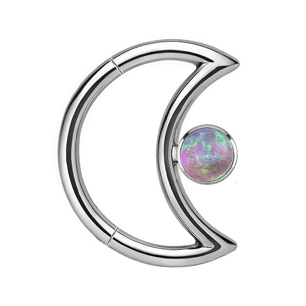 Lua Daith de Titânio com Opala