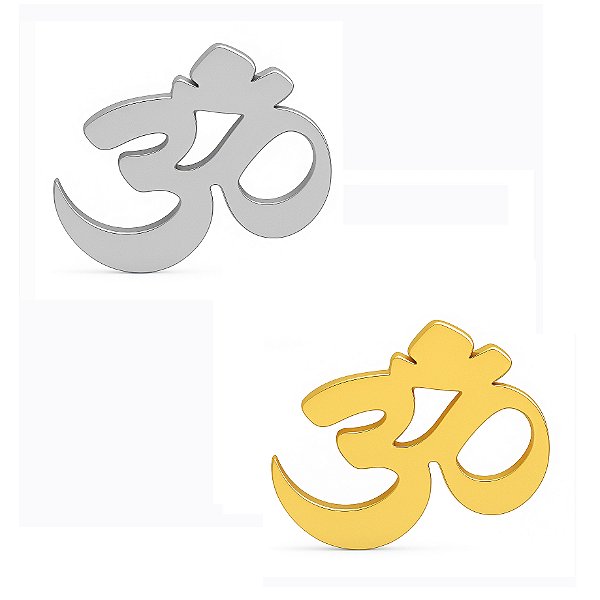 Símbolo OM Labret de Titânio