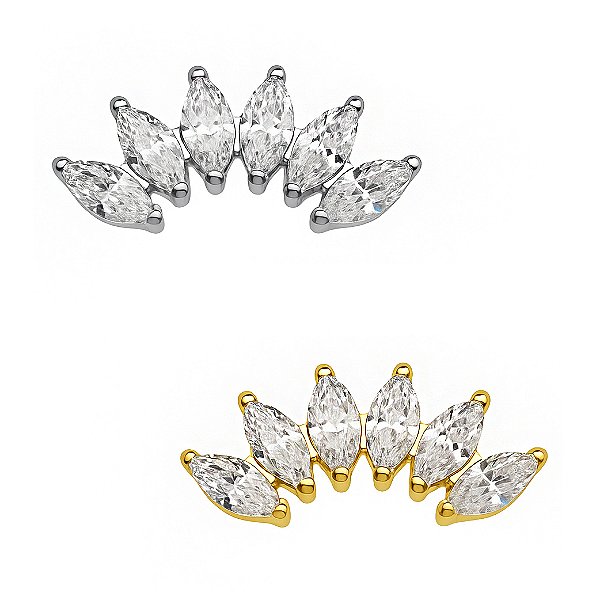 Labret de Titânio cluster de Navetes