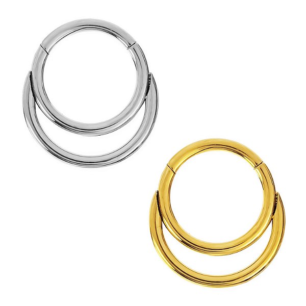 Argola Dupla de Titânio