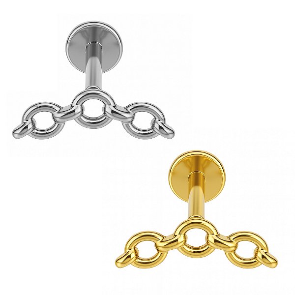 Labret Corrente de Titânio