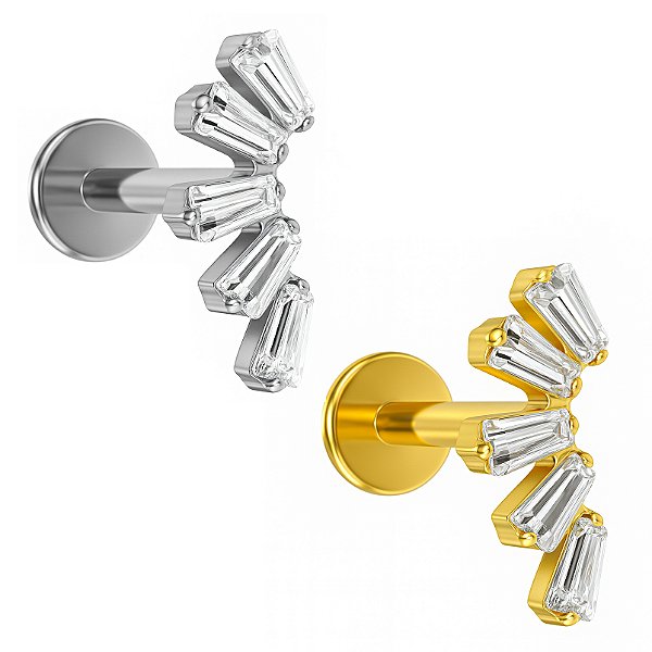 Cluster Prisma Labret de Titânio