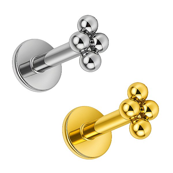 Labret 4 Beads de Titânio
