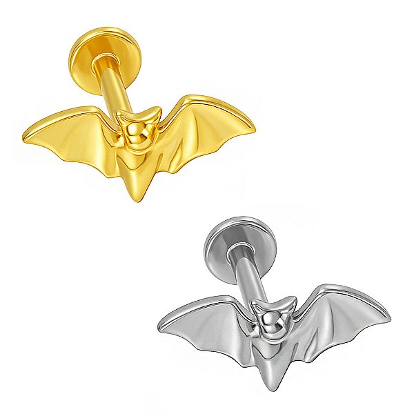 Labret Morcego de Titânio