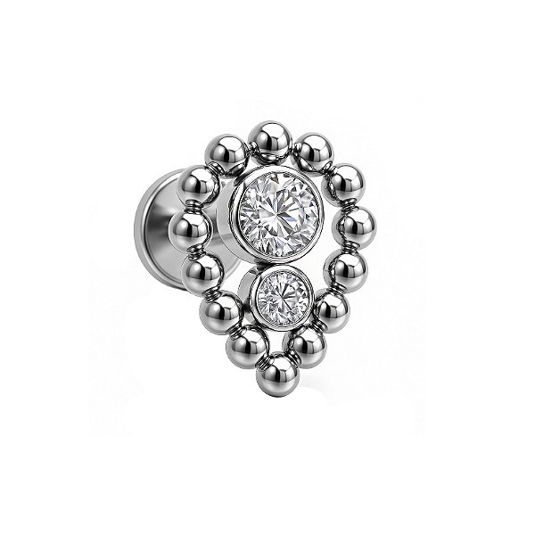 Labret Gota Indiana de Titânio