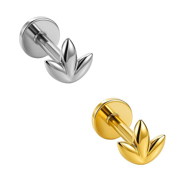 Labret Marquise de Titânio Liso