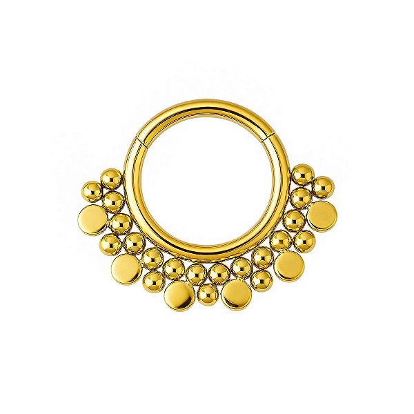 Argola Leque de Titânio Liso
