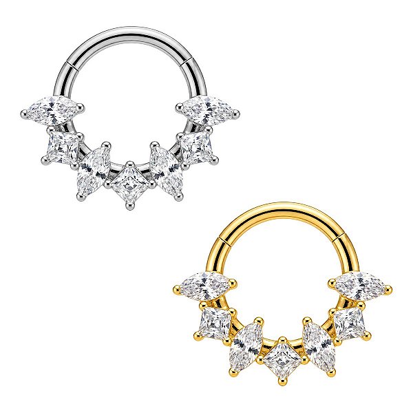 Argola Majestinc Light de Titânio com Zircônia
