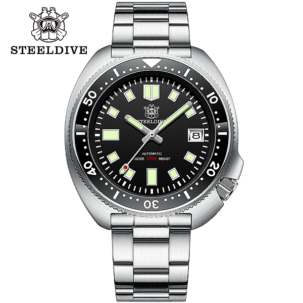 Steeldive Automático de Mergulho , Homage Seiko Willard Calibre NH35A SD1970, Importado