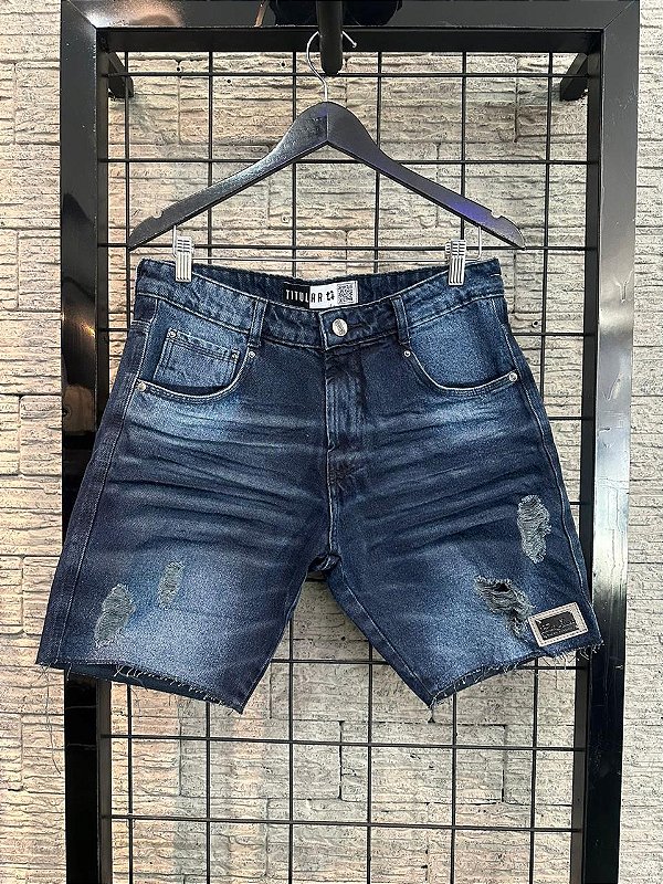 BERMUDA DESTROYED JEANS