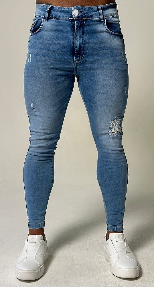 CALÇA SKINNY C/ ELASTANO DESTROYD