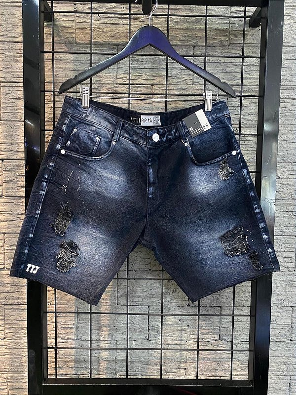 BERMUDA JEANS ESCURA