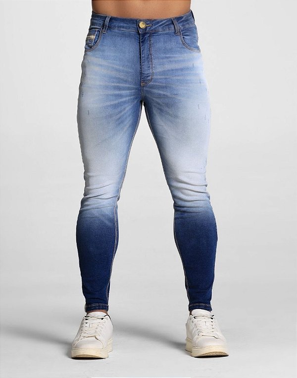 CALÇA SKINNY C/ ELASTANO DEGRADÊ