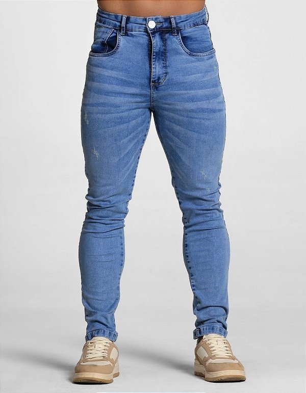 CALÇA SLIM C/ ELASTANO JEANS LISA