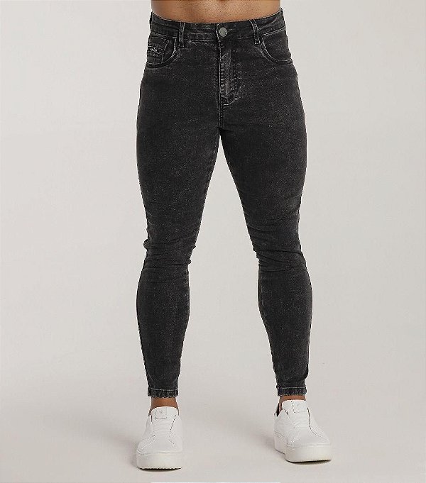 CALÇA SKINNY C/ ELASTANO MARMORIZADA - PREMIUM