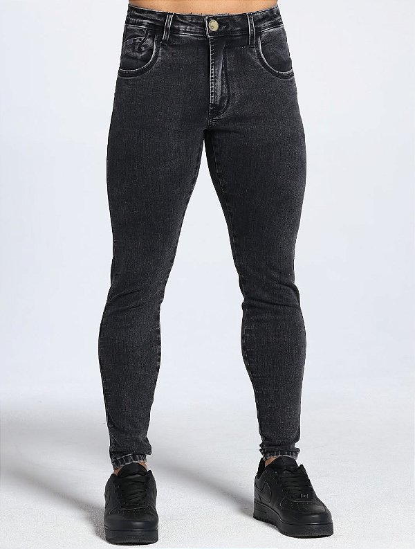 CALÇA SKINNY C/ ELASTANO ESCURA - PREMIUM