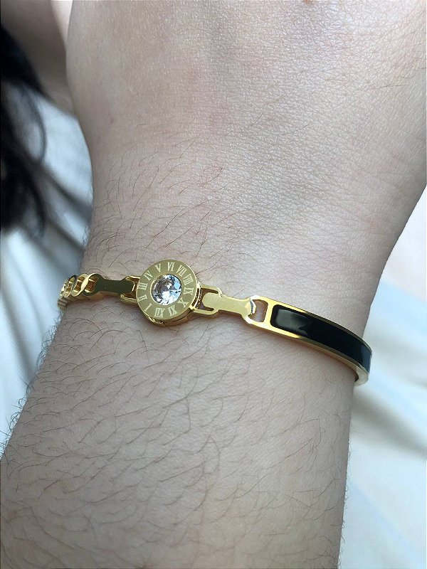 Bracelete Inspiração Bulgari Dourado