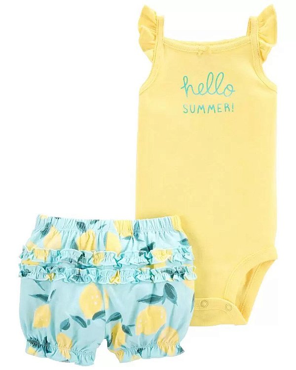 Conjunto Manga  Flutter Hello Summer
