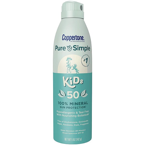 Protetor Solar Coppertone Pure Simple Kids Spray 50+