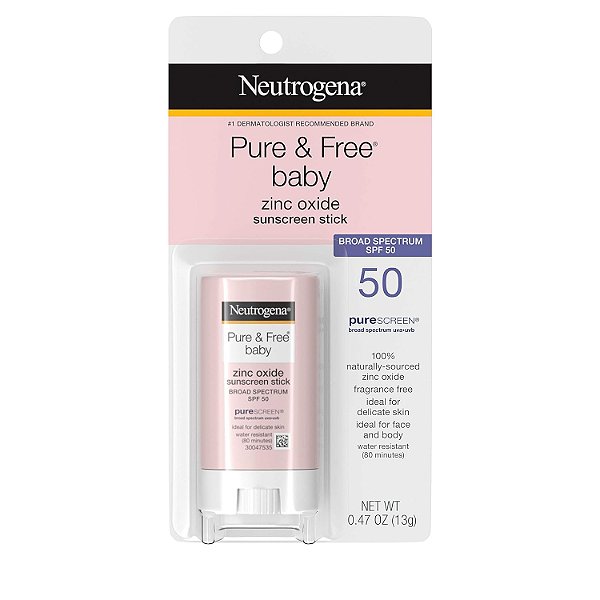 Protetor Solar Neutrogena Pure & Free Baby Bastão 50+
