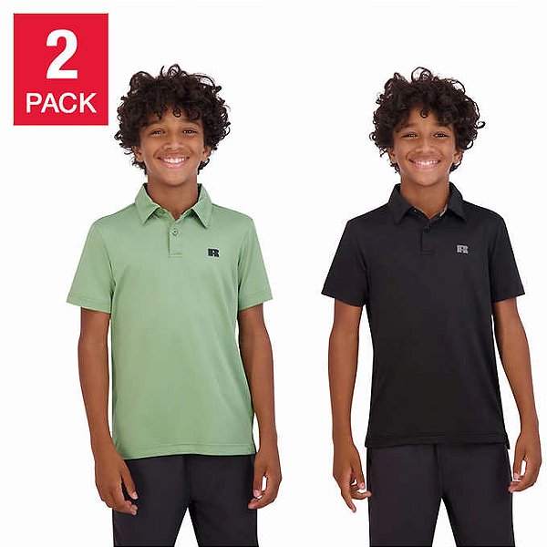 Kit 2 Camisas Polo Verde e Preta Baby Kids USA Importados infantis