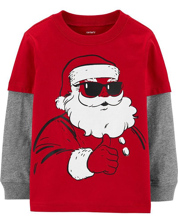 Camisa Manga Longa Papai Noel