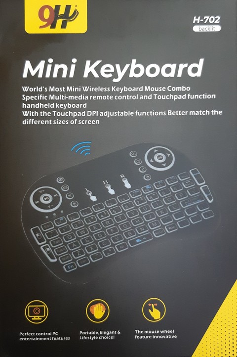 TECLADO MINI KEYBOARD REMOTO H-702 - 9H