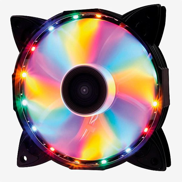 COOLER FAN OEX F30, 120mm, LED - ILUMINAÇÃO 4 CORES FIXAS