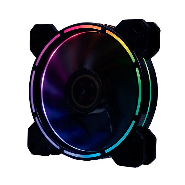 COOLER FAN OEX F40, 120mm, LED RGB - 1200rpm, ILUMINAÇÃO RAINBOW