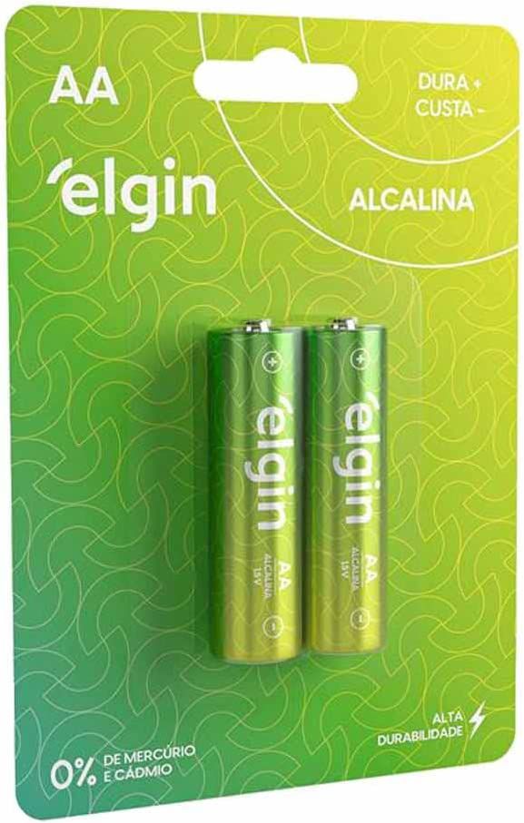 PILHA ALCALINA ELGIN AA C/ 2 UN