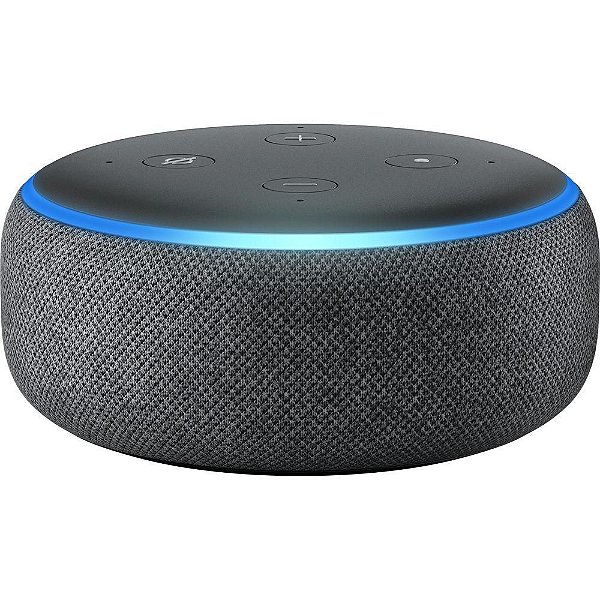 ECHO DOT (3º GERAÇÃO): SMART SPEAKER COM ALEXA - COR PRETA