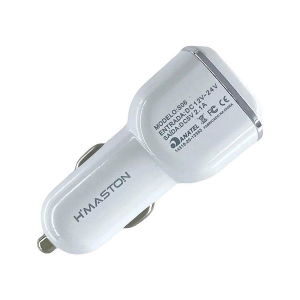 ADAPTADOR USB PARA CARRO VEICULAR - H'MASTON