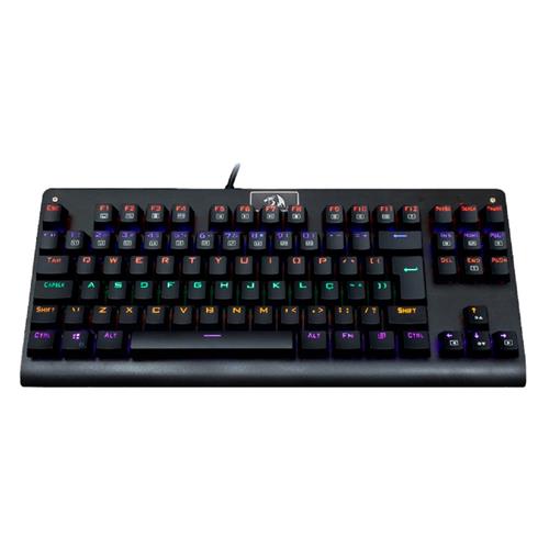 Teclado Mecânico Redragon Dark Avenger TKL, LED Rainbow, Switch Blue, ABNT2, USB, Preto