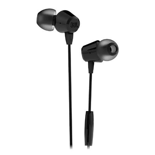 Fone de Ouvido JBL C50HI, 3.5mm, com Microfone, In-ear, Preto