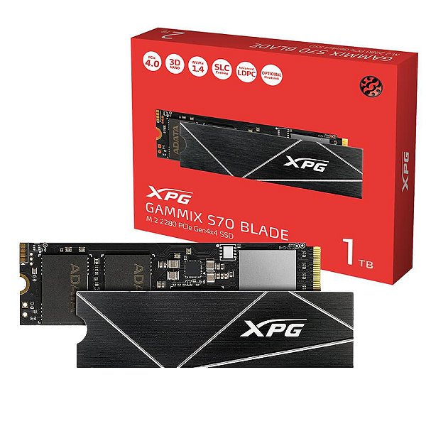 HD SSD M.2, XPG Adata, Gammix S70 Blade, Pci-e, 4.0x4 - Agammixs70b-1t-cs 3559