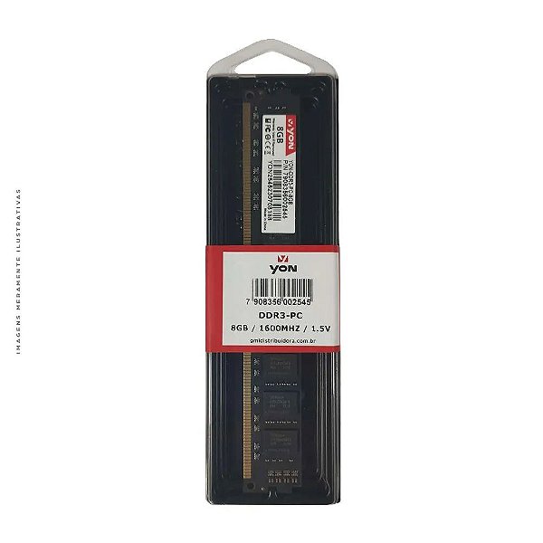 Memória YON, 8GB, 1600MHz, DDR3, 1.5V - YON-DDR3-PC-8GB